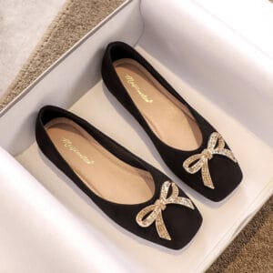 Lumina Embellished Square-Toe Flats