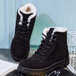 AuraTrack Winter Snow Boots – Premium Plush Thermal Ankle Booties