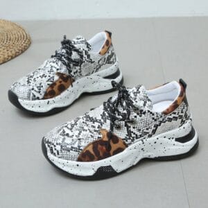 Apex Chic Leopard Accent Performance Sneakers