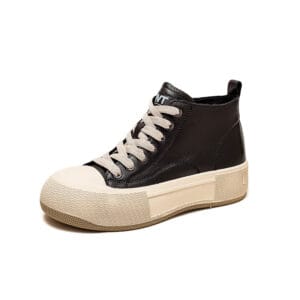 Aura Vintage Leather High-Top Sneakers