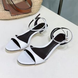 The Elyse Leather Slingback Kitten Heels