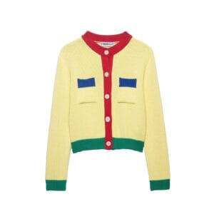 Color-Block Knit Cardigan By De-Atita