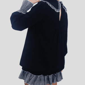 Ruffle-Trim Mini Sweater Dress By De-Atita