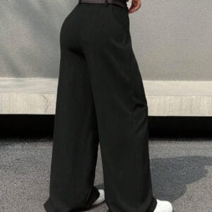 Black Wide-Leg Trousers