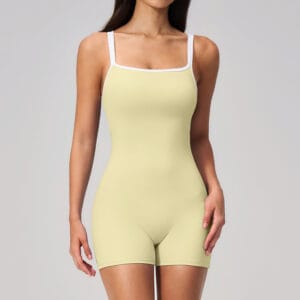 Square-Neck Athletic Romper By De-Atita
