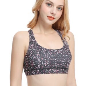 SculptFlow Seamless Strappy Sports Bra – Removable Padding & High-Impact Support