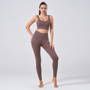 Aura Seamless Ribbed Sports Bra & Leggings Set