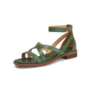 The Aurelia Cross-Strap Leather Sandal