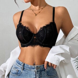 Amore Lace Bralette – The French Cut Demi Bra