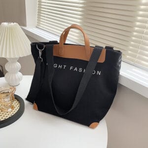 Urban Edge Large Capacity Canvas Crossbody Tote