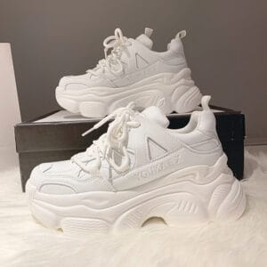 Luxe Horizon High-Platform Streetwear Sneakers