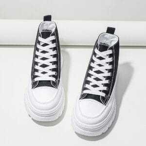 Luxe Elevate High-Top Platform Sneakers