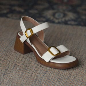 Aurelia Leather Buckle Sandals
