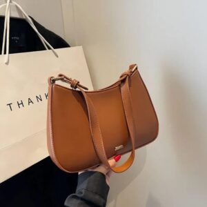 Luxury Leather Underarm Shoulder Bag for Women