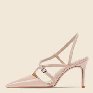 Aura Pointed-Toe Slingback Pumps