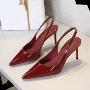 Aurelia | Italian-Style Patent Leather Slingback Pumps