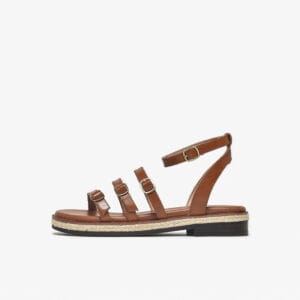 The Atelier Retro Strappy Leather Sandal