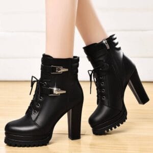 Rebel & Rue | High-Arch Chunky Platform Combat Boots