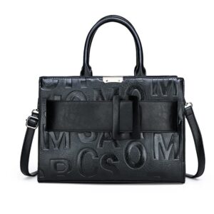 European Style Letter Print Shoulder Bag | Women's PU Leather Crossbody Travel Handbag