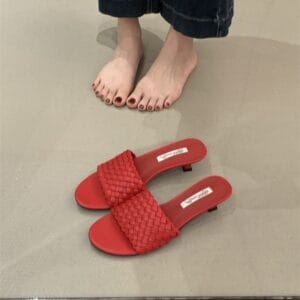 The Atelier Woven Stiletto Mule