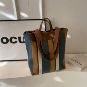 Urban Commuter Large Canvas Tote Bag