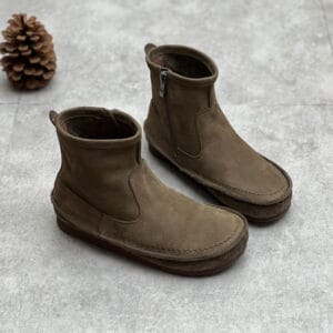 The Artisan Ankle Boot: Handcrafted Vintage Cowhide Edition