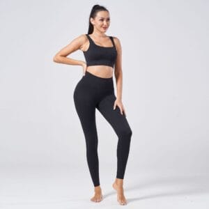 Aura Seamless Ribbed Sports Bra & Leggings Set