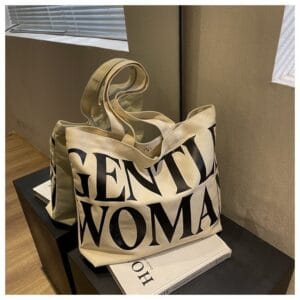 Urban Canvas Tote Bag – Large Capacity Everyday Shoulder Bag