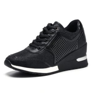 AuraStrut Comfort Wedge Sneakers