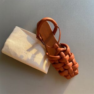 The Woven Lambskin Slide | Artisanal Leather Sandals
