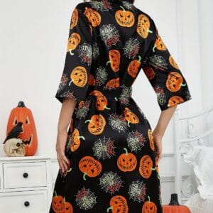 The Nocturna Silk Kimono Robe