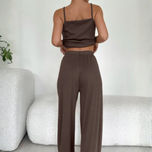 Elevate Your Downtime: The Ultimate Silk-Touch Loungewear Set
