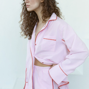 Elevate Luxury Striped Pajama Set