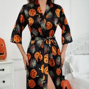 The Nocturna Silk Kimono Robe