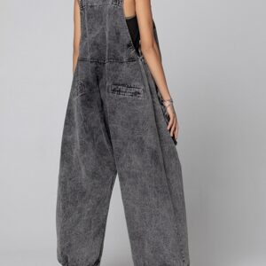 The Atelier Slouchy Washed Denim Overalls