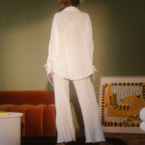 Luxe Pleated Two-Piece Lounge Set
