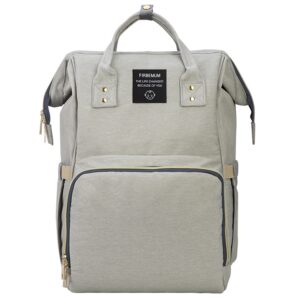 LEQUEEN Ergonomic Large Capacity Waterproof Diaper Backpack