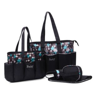 The Everyday Essentials 5-Piece Maternity & Diaper Tote Bag Set