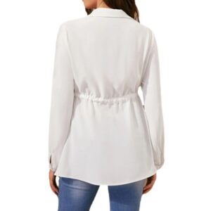Aura Luxe V-Neck Maternity Blouse