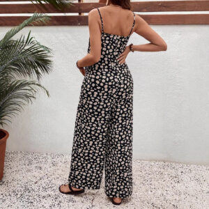 Elegance in Motion: Bohemian Floral Maternity Jumpsuit