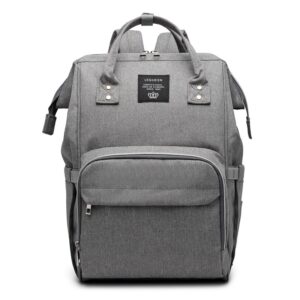 LEQUEEN Ergonomic Large Capacity Waterproof Diaper Backpack