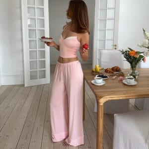 The Seraphina Silk-Blend Lounge & Sleepwear Set