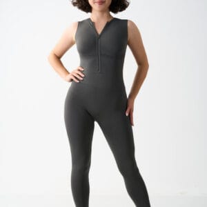 Sculpting Zip-Front Full-Body Jumpsuit