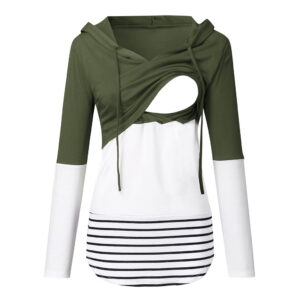 CozyMom Convertible Colorblock Nursing Hoodie