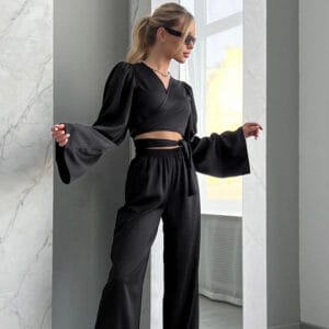 Aura Luxe Silk-Touch Lounge Set