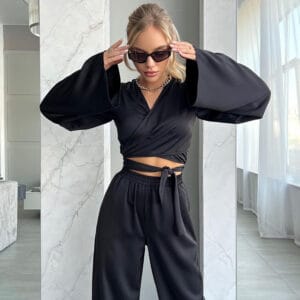 Aura Luxe Silk-Touch Lounge Set